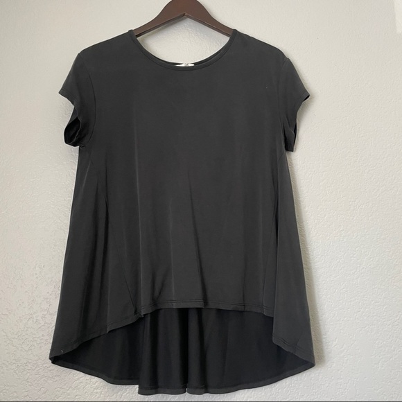SADIE & SAGE High Low Black Tee Medium - Picture 1 of 4